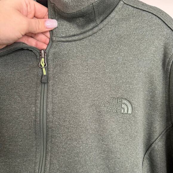 The North Face Women's Agave Full Zip in Laurel Wreath Green Heather Size XXL - Picture 2 of 8